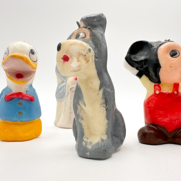 Vintage Disney Candles Set Mickey Donald The Tramp Princess Fairy - Picture 12 of 13